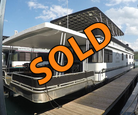 2012 Majestic 16 x 75WB 6-Bedroom Rental Fleet Houseboat For Sale on Norris Lake TN