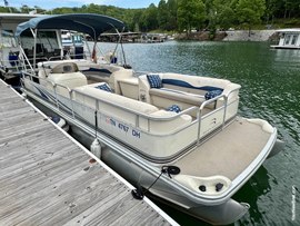 2002 Bennington 257L Pontoon Boat with 90HP Yamaha 4-Stroke Outboard Motor For Sale on Norris Lake Tennessee at Sequoyah Marina in Andersonville TN