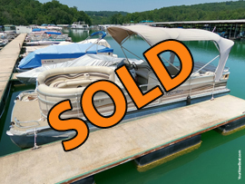 2002 Premier 250 Grand Majestic Pontoon Boat For Sale on Norris Lake Tennessee at Cedar Grove Marina