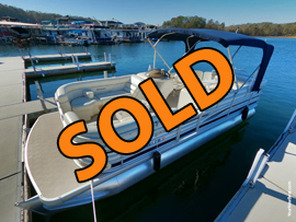 2005 SanPan 2200RE Triple Pontoon Tritoon with 150HP Yamaha Outboard Motor and Trailer For Sale on Norris Lake Tennessee at Sequoyah Marina