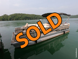 2008 Harris Flote Bote Super Sunliner 250LX Pontoon Boat with 115HP Suzuki 4 Stroke Outboard Motor For Sale on Norris Lake TN at Stardust Marina