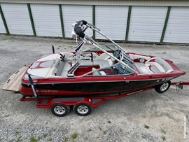 One Owner Fresh Water 2008 MasterCraft X2 Wake Board and Wake Surf Boat For Sale near Norris Lake Tennessee with Gen 2 Surf Tabs and Trailer Included