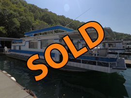 1977 Sumerset 14 x 58 Aluminum Hull Project Fixer Upper Houseboat For Sale on Norris Lake TN at Stardust Marina