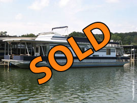 1987 Sumerset 14 x 60 Aluminum Hull Houseboat For Sale on the Lake Loudon Section of the Tennessee River