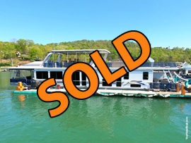 1998 Fantasy 16 x 80WB Insulated 4 Bed 2 Bath Houseboat For Sale on Norris Lake TN at Hickory Star Marina