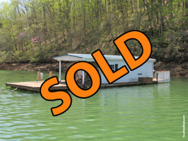 12 x 24.5 Floating Cabin (Approx 280sqft) For Sale on Norris Lake TN at Sequoyah Marina