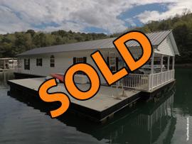 960sqft - 3 Bedroom 2 Bath Floating Home For Sale at Whitman Hollow Marina on Norris Lake Tennessee