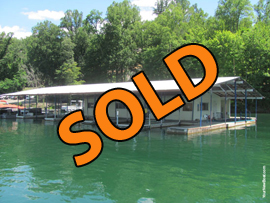 30 x 60 Floating House under 60 x 100 Cover For Sale on Norris Lake TN